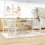 Ensemble de salle à manger à piédestal 5 pièces Gracelinn, table de salle à manger extensible ronde en bois et 4 chaises rembourrées-2078574723-2078574721-2078574722