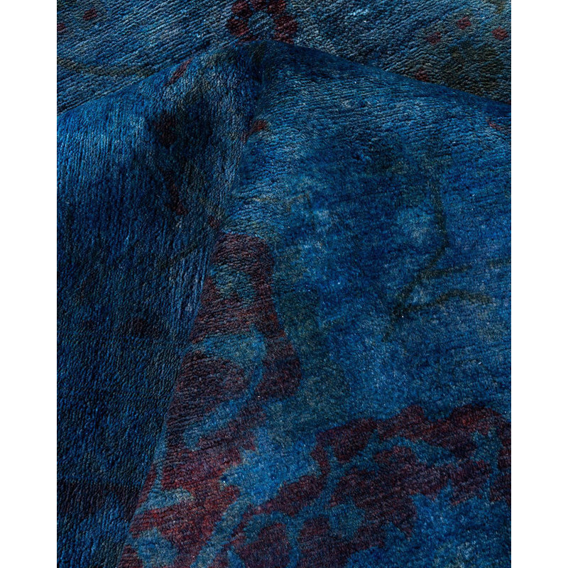 Tapis bleu unique 8 pi 11 po x 12 pi Yeyson