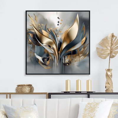 Abstract Shapes And Lines IV - Grey Abstract Wall Art Print modern wall canvas