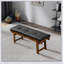 Banc en similicuir Lucia Design simple, confortable et durable, banc multifonctionnel