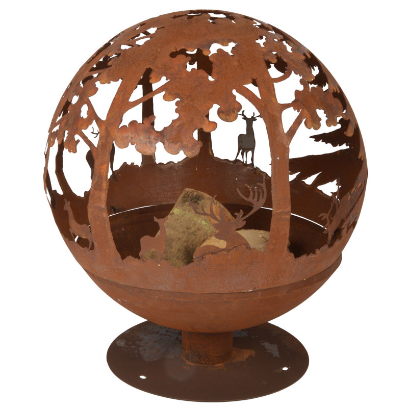 Fire Globe Laser Cut Woodland