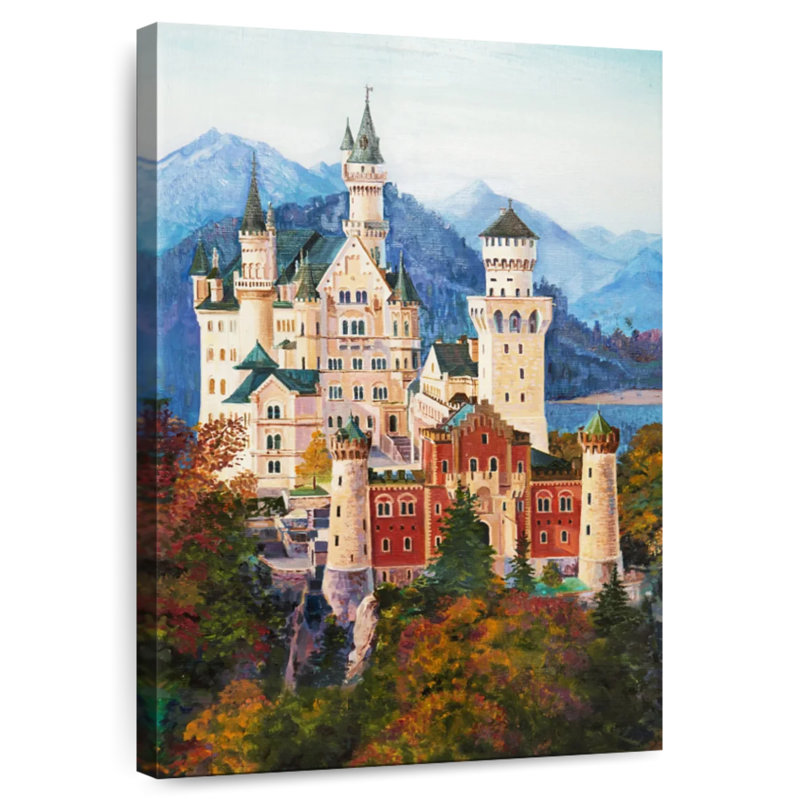 Neuschwanstein Castle Grounds, 24" H x 16" W