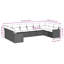 Ensemble de canapé de jardin Vidaxl beige, blanc crème