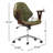Barri Faux Leather Mid-Century Office Chair-146518734