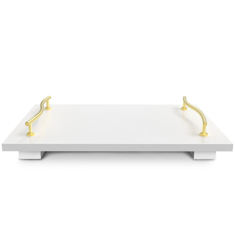 Plateau de coiffeuse Dyma, Blanc