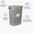 65L Large Laundry Hamper, Light Gray - Ventilated Clothes Basket for Bedroom & Bathroom, 22"Hx 18"W x 14"D-612508581