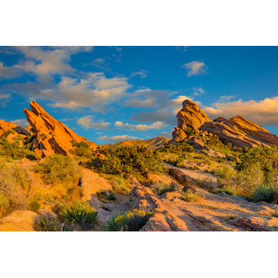 Vasquez Rocks Natural Area Park by Ron And Patty Thomas - Wrapped Canvas Print