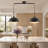 41'' 2-Light Black Dome Pendant Lights, Industrial Hanging Fixtures for Kitchen Island-194686325