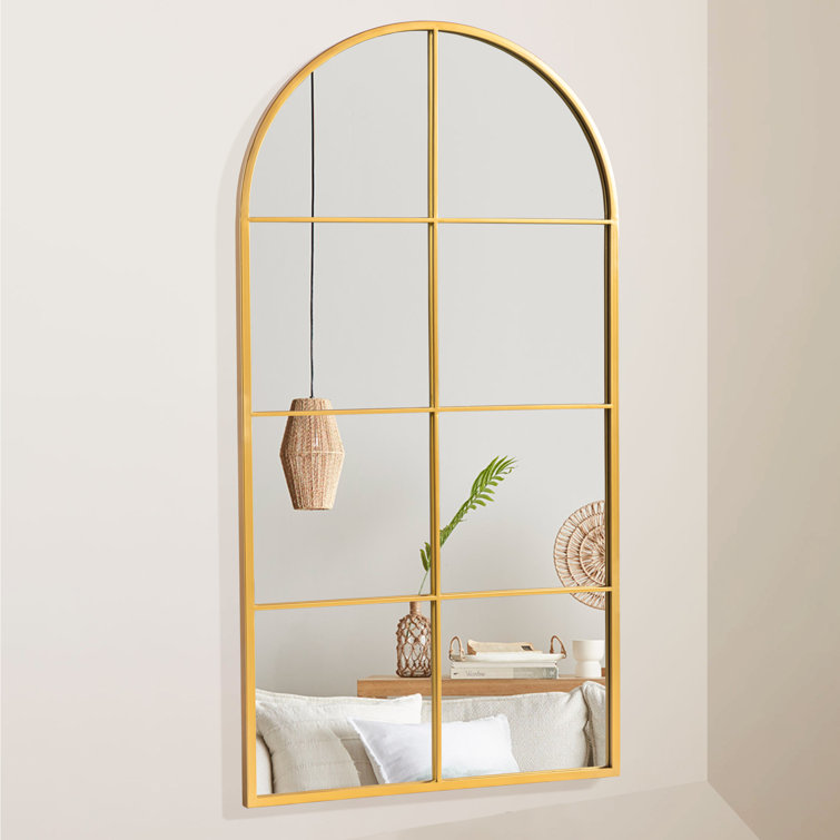 Realistic round and square mirrors in frames with light reflection. Mo By  Tartila