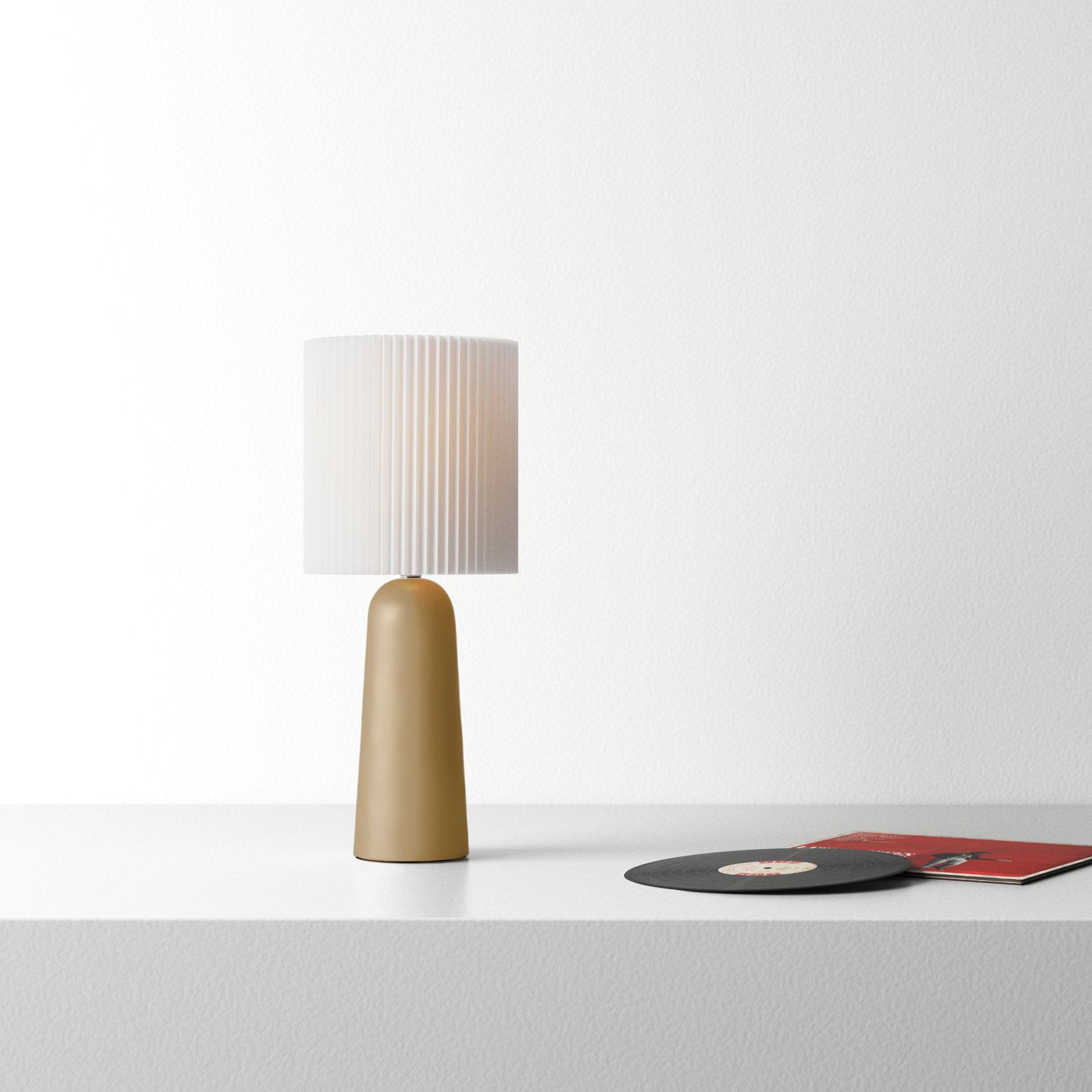 Racine Ceramic Table Lamp, Beige