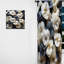 Ells Ells White and Back Pansy Harmony - Rideau Pansies - Velours obscurcissant - 1 panneau-1060252460