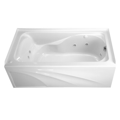 Cadet 59.88'' x 32'' Undermount Acrylic Bathtub