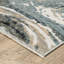 Tapis bleu / ivoire Maline-518740829