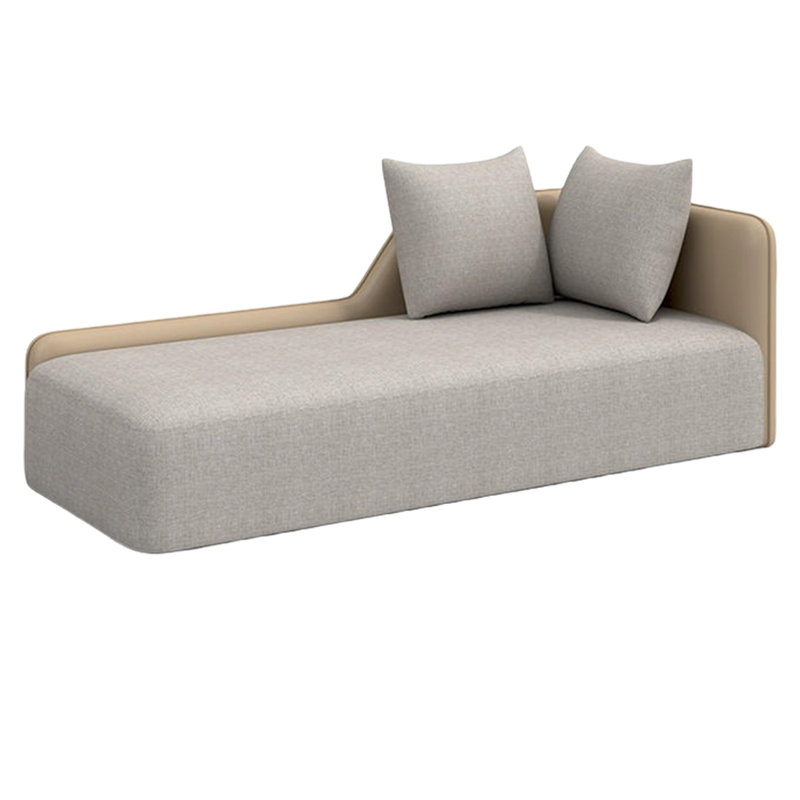 Chaise longue rembourrée Sundi, Accoudoir à droite (vu de face)