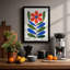 Graphic Daisy Botanical - Framed Print-1424427128-1424427132