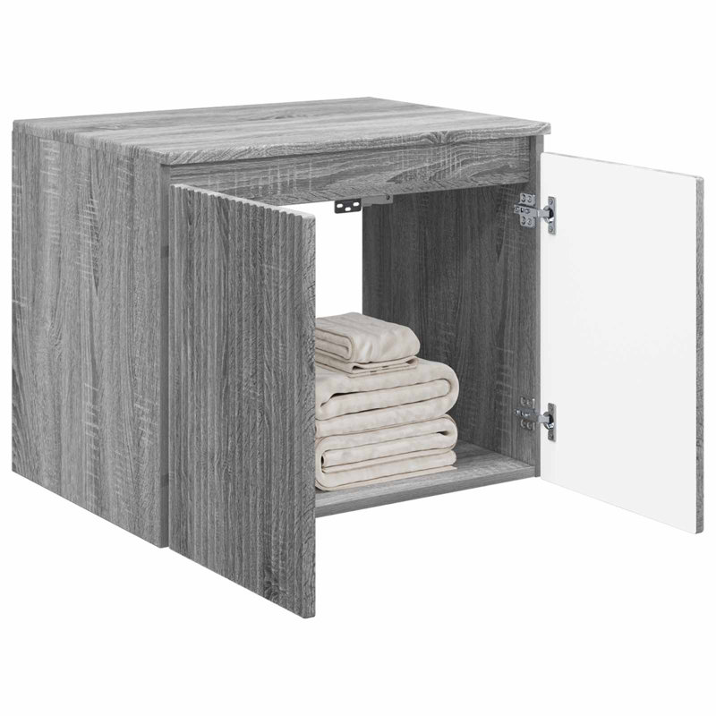 Bathroom Cabinet, Grey Sonoma