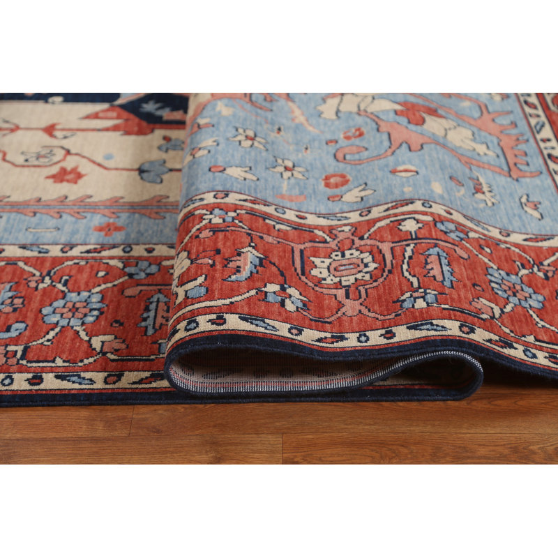 One-of-a-Kind 9'9" X 13' New Age Wool Area Rug in