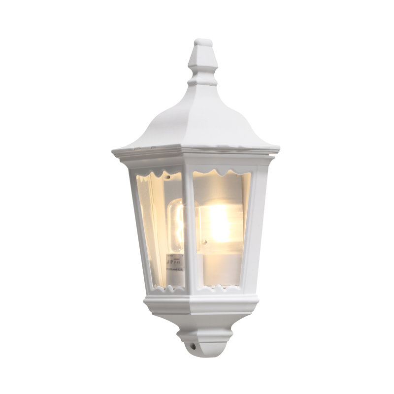 Firenze 49.5cm H Outdoor Wall Lantern, Without motion sensor, White