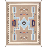 Tapis rectangulaire en laine / coton 8 pi 1 po x 10 pi 2 po Southwestern