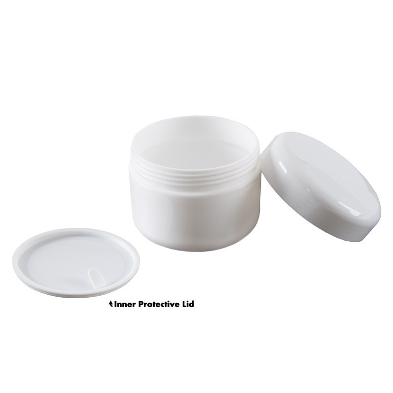 24-Pack of Small Containers with Lids - 2-Ounce or 4- Ounce Plastic Travel Bottles and Mini Jars for Organization with Inner and Outer Lid by Stalwart 