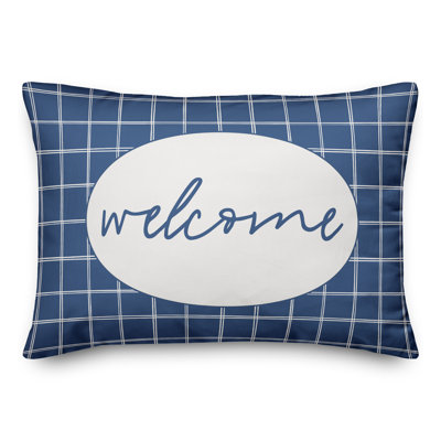  Housse de coussin rectangulaire et insert Welcome