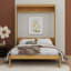 Lit plateforme escamotable pliable dans une armoire, lit escamotable en rotin-2029407429-2045457290
