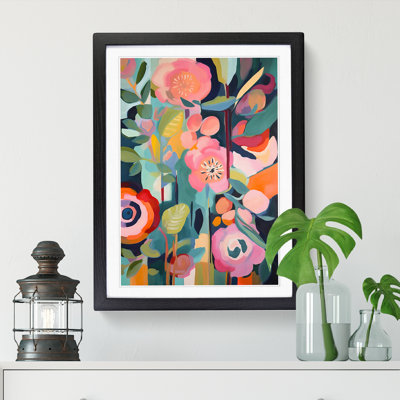 Modern Flowers Orphism Vol.10 - Framed Print
