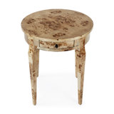 Archer 1 Drawer Burl Side Table