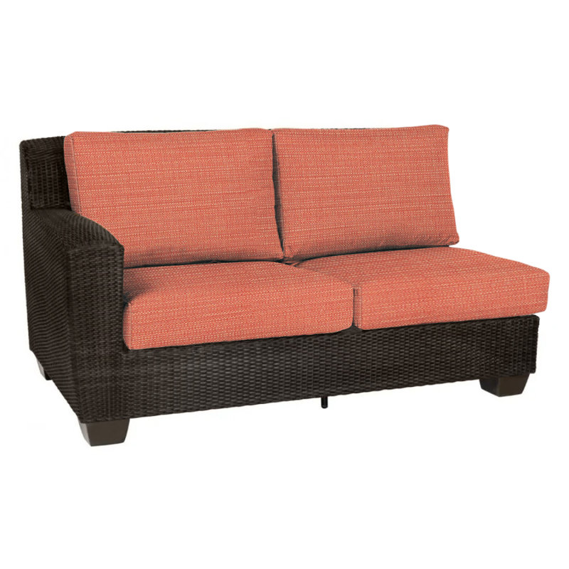 Saddleback Outdoor 2 - Seat Loveseat, Canvas Bird's Eye Sunbrella® Canvas, Coffee