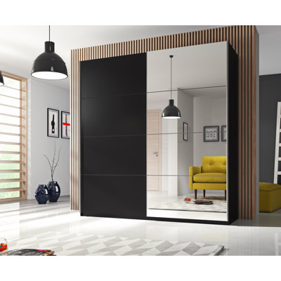 Inishbiggle 2 Door Manufactured Wood Wardrobe
