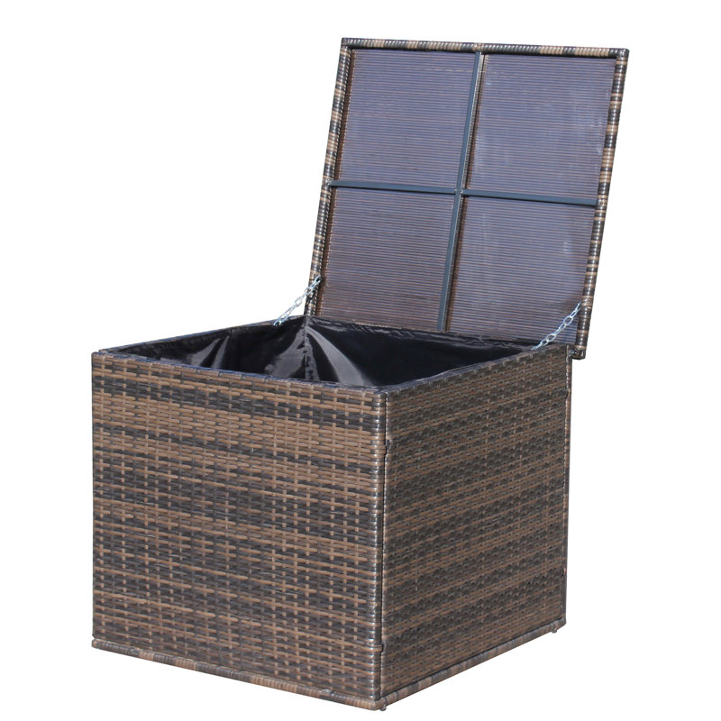 Brown Patio Storage Unit - Keeps Items Safe And Organized Box With - Finish Prevents Color Fading