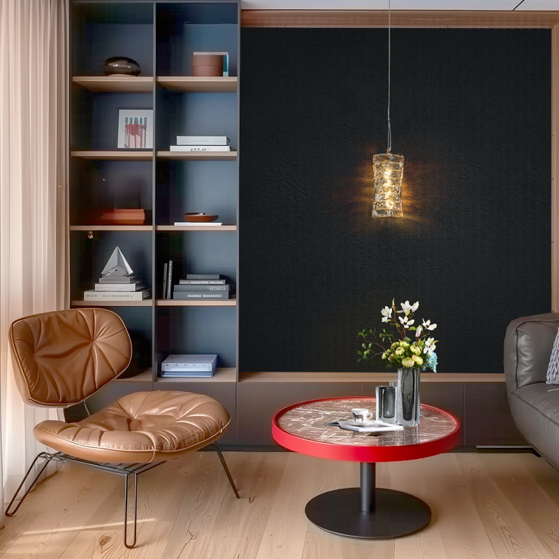 Luminaire suspendu simple en cristal à 1 lumière Shymir
