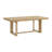 Brown Trestle Table With Leaf