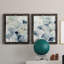 Indigo Ginkgo I - peinture sur toile 2 pièces-188328417-188328422