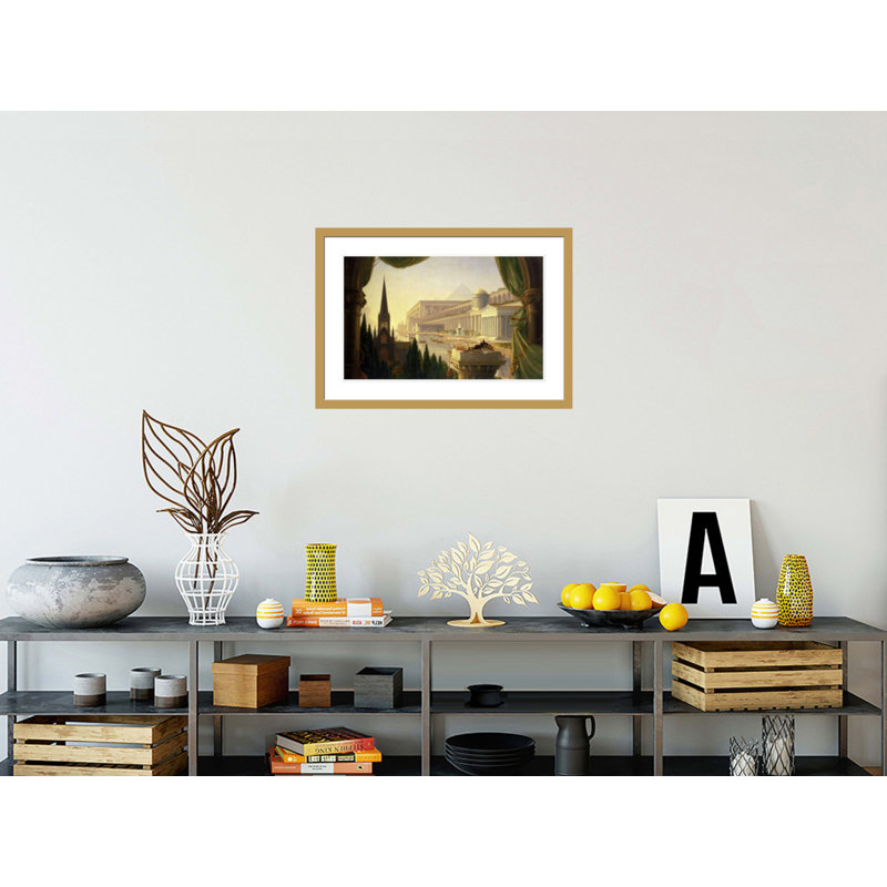 «The Architect's Dream» par Thomas Cole, impression giclée sur cadre, H 20,7 po x l 29,5 po