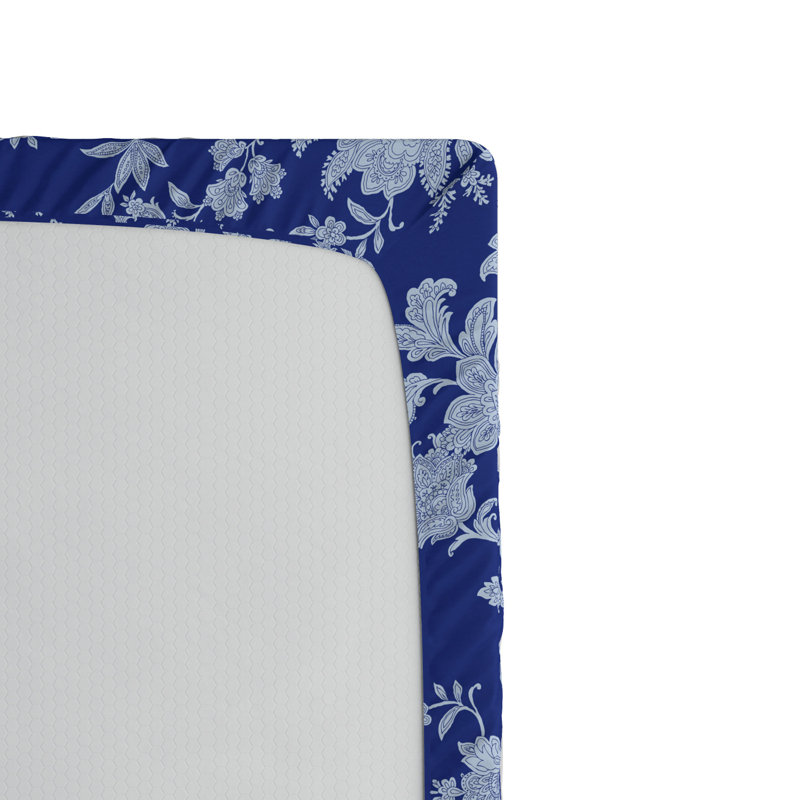 Microfiber Floral Fitted Sheet, Full Fitted Sheet