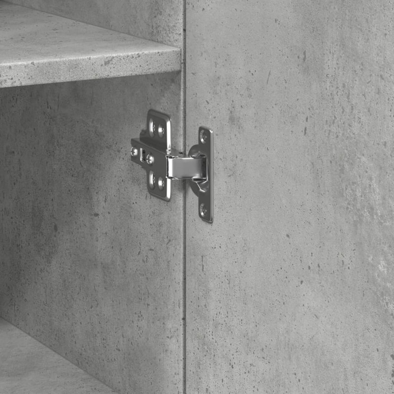 Highboard 50X42.5X185 Cm Engineered Wood, Concrete Grey