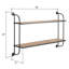 Emery Wood & Metal 2 Tier Wall Shelf-1296786363-1298739926