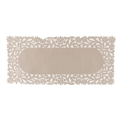 Chemin de table à bordure découpée à nappe floral florence Kurth