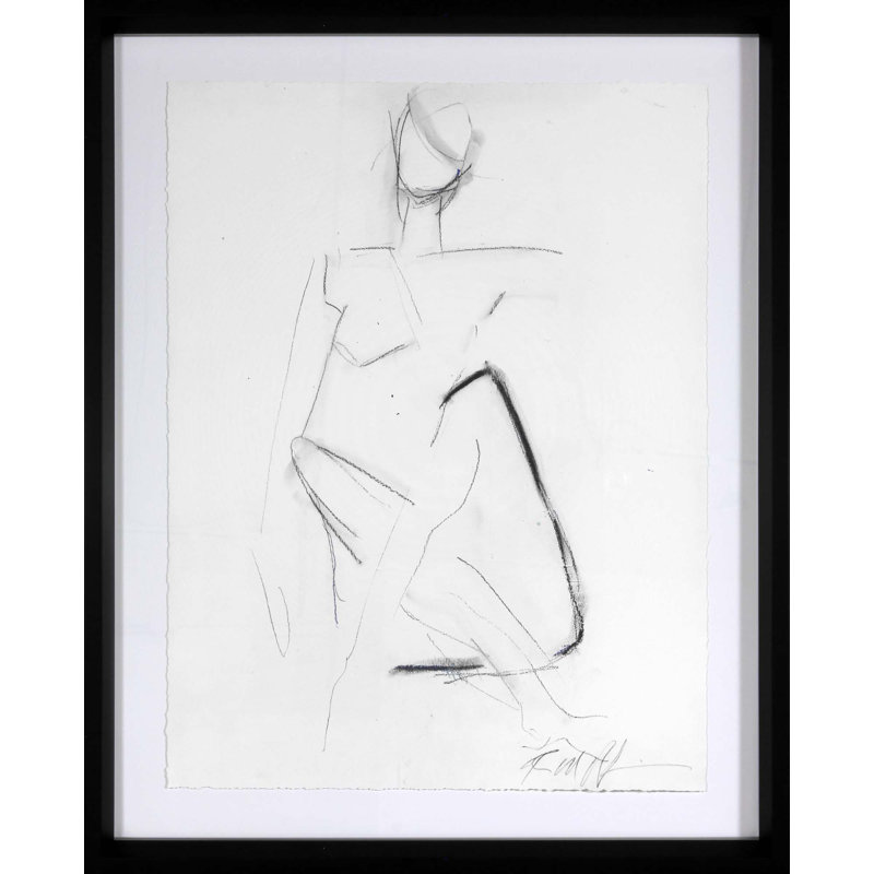 Seated Figure Study Print by Robert Robinson
