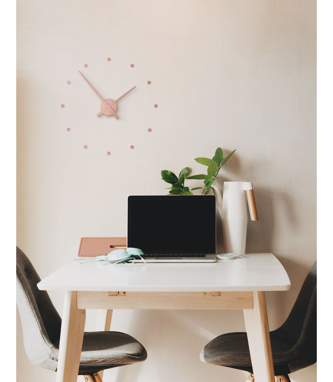 OJ Wall Clock, White, Small