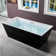 67" x 32" Freestanding Soaking Acrylic Rectangular Bathtub, Non-Slip Design