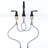 ° Swivel Matte Black Metal Faucet - Modern Style For Versatile Bathroom Use