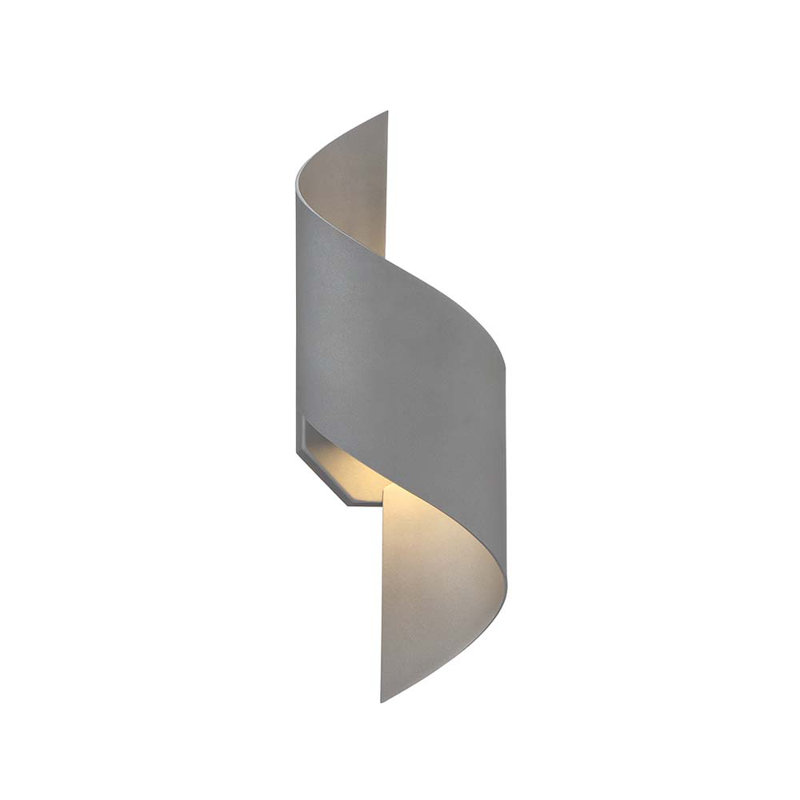 Helix LED Outdoor Flush Mount, 17" H x 6" W x 4.5" D, Bronze