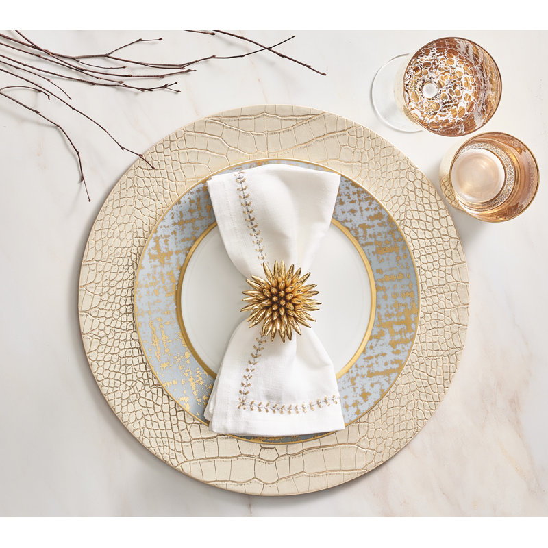 Enamor Stellar Napkin Ring, Gold