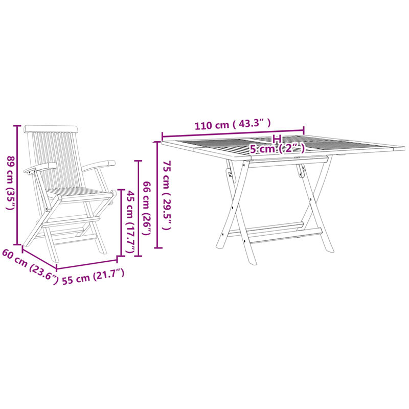 Patio Dining Set with
