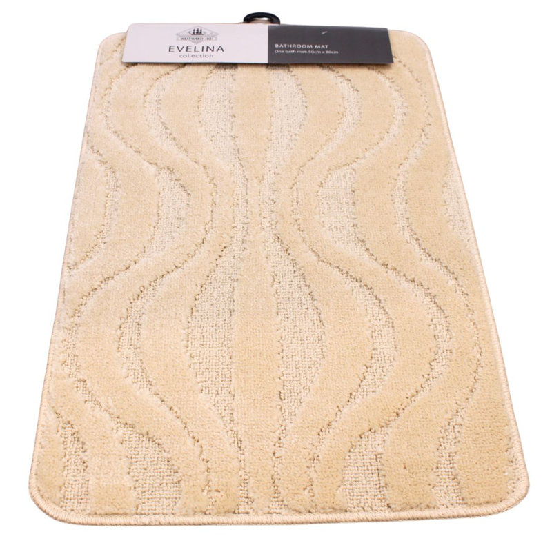 Polypropylene Plastic Bath Mat, Beige