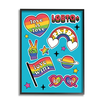 " LGBTQ Be You Pride Rainbows " by Lisa Barlow