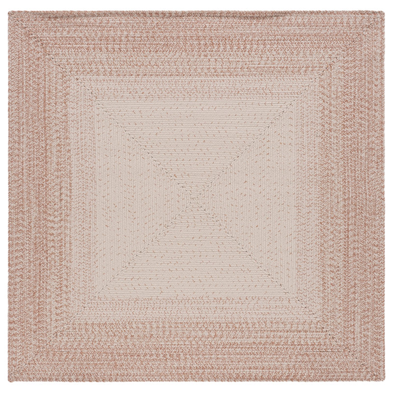 Braided 283 Hand Woven Performance Machine Washable No Pattern Rug, Square 5'