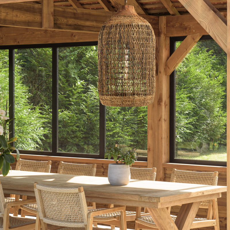 Amania 1 - Light Natural Pendant, 90cm H x 50cm W
